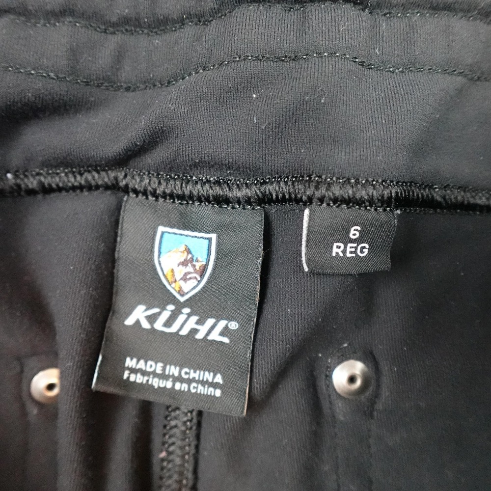 Kuhl Pants Womens 6 Regular Black Cargo Hiking Stretch Drawstring Pockets Travel - Picture 3 of 9